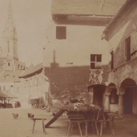 Tržnica Dolac (Zagreb), 1924. Foto: Zoja Dumengjic, zbirka Zoja i Selim Dumengjic, Hrvatski muzej arhitekture