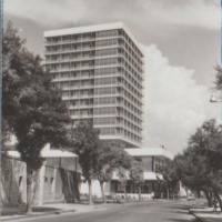 Hotel ''Marijan'' u izgradnji (Split), 1963. Foto: Zoja Dumengjic, zbirka Zoja i Selim Dumengjic, Hrvatski muzej arhitekture