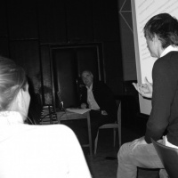 Luciano Basauri i Carles Blasco Bayot u razgovoru. Foto: Sonja Leboš
