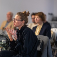 Razgovor s publikom nakon predavanja Katalin Ladik. Foto: Dea Botica